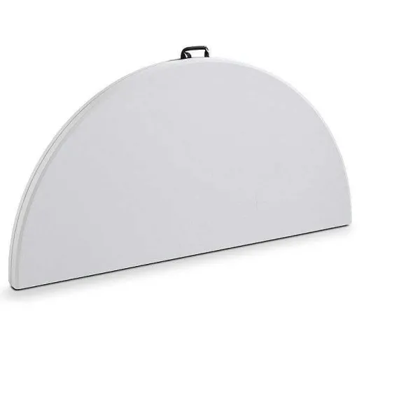 Clearance RETIF Table Pliante Ronde Hdpe Blanc Rekkem
