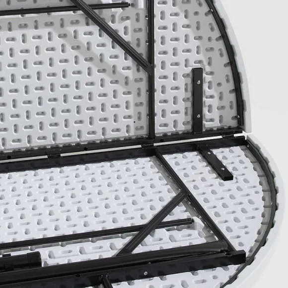 Clearance RETIF Table Pliante Ronde Hdpe Blanc Rekkem