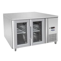 Shop RETIF Table R Frig R E Positive Gn 1/1 De 2 Portes Vitr Es 280 L