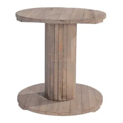 Sale RETIF Table Ronde H Ritage 2 Niveaux 80Cm H90Cm Pin Vieilli