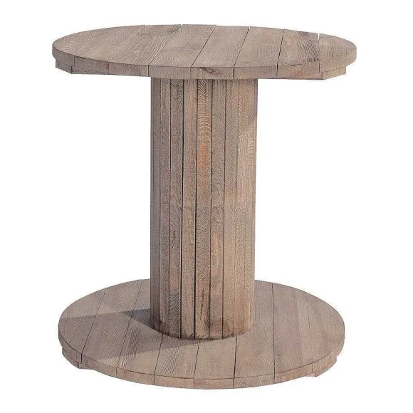 Sale RETIF Table Ronde H Ritage 2 Niveaux 80Cm H90Cm Pin Vieilli