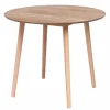 Shop RETIF Table Ronde Marron Design Scandinave Bois 90 X 90 X 75 Cm