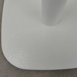 Shop RETIF Table 70X70Cm Mod Le Round Pied Blanc Terrazzo Cepp