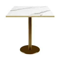 New RETIF Table 70X70Cm Style Bistrot Mod Le Rome Dor Fonc