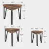 Outlet RETIF Tables L58.6Xp58.6Xh45Cm + L47X P47Xh42.5Cm + L37Xp37Xh40Cm - Par 3