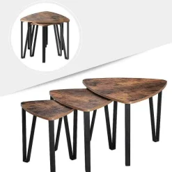 Outlet RETIF Tables L58.6Xp58.6Xh45Cm + L47X P47Xh42.5Cm + L37Xp37Xh40Cm - Par 3