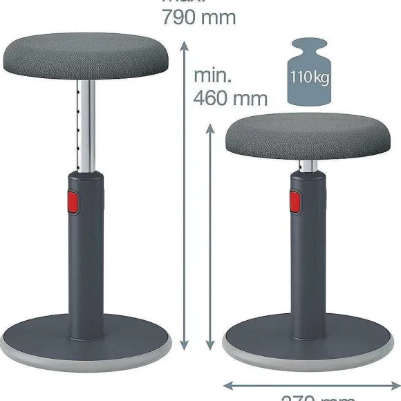Best Sale RETIF Tabouret Assis-Debout Ergo Cosy Aktiv Gris