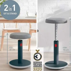 Best Sale RETIF Tabouret Assis-Debout Ergo Cosy Aktiv Gris
