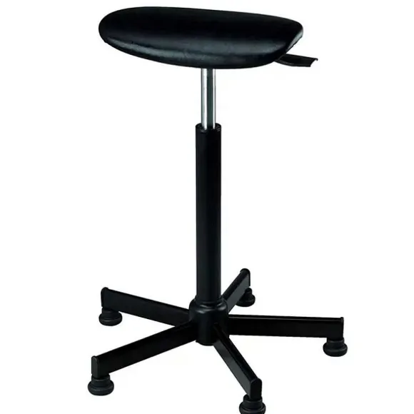Hot RETIF Tabouret Assis-Debout Korian Avec Patins Antid Rapants - Noir
