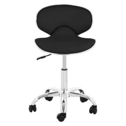 Outlet RETIF Tabouret Chaise Si Ge De Bureau Roulette Avec Dossier Noir