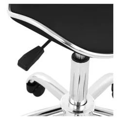 Outlet RETIF Tabouret Chaise Si Ge De Bureau Roulette Avec Dossier Noir