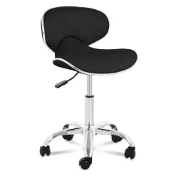 Outlet RETIF Tabouret Chaise Si Ge De Bureau Roulette Avec Dossier Noir
