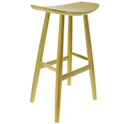 Hot RETIF Tabouret De Bar D'Int Rieur Kyoto En Bois Finition Naturelle