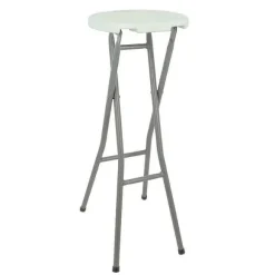 Best Sale RETIF Tabouret De Bar Pliant De R Ception Poly Thyl Ne Blanc Nimes