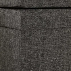 Shop RETIF Tabouret Pouf Banquette De Rangement Pliant En Lin 114Cm Marron