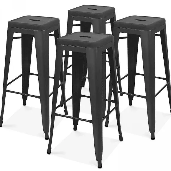 Sale RETIF Tabourets Noir Mat Indus 43X43X76 Cm- Par 4