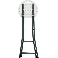 Discount RETIF Tabourets Pliants Pour Mange-Debout Blanc Acier 31X70 Cm- Par 10