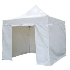 Flash Sale RETIF Tente Blanc 3X3M Structure Acier Toit Polyester 200 G/M