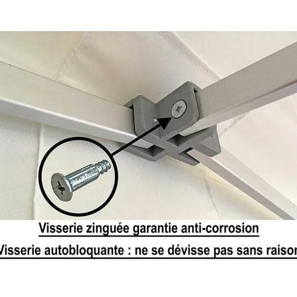 Discount RETIF Tente Pliante Acier 300X200Cm - Blanc