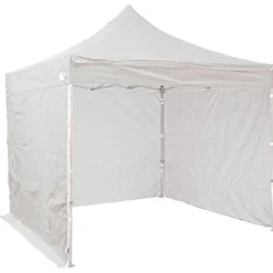 Online RETIF Tente Pliante Aluminium 250X250Cm - Blanc + 3 Murs Offerts