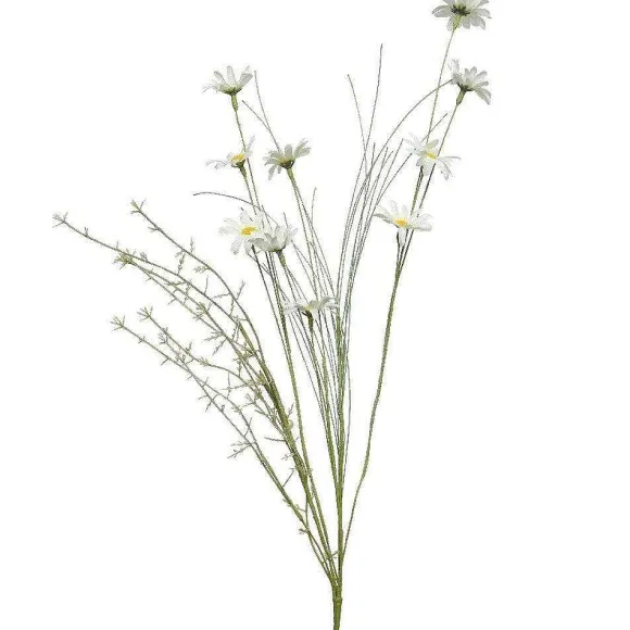 Hot RETIF Tige De Marguerites Blanches L65Cm