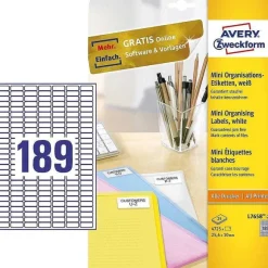 Store RETIF Tiquettes Mini 25,4 X 10 Mm Sur 25 Feuilles Blanc - Par Lot De 4725