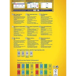Store RETIF Tiquettes Mini 25,4 X 10 Mm Sur 25 Feuilles Blanc - Par Lot De 4725