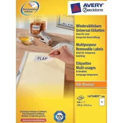 Best Sale RETIF Tiquettes Multi-Usages, 99,1 X 42,3 Mm, Blanc