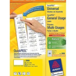 Clearance RETIF Tiquettes Universelles Quickpeel, 48,5X16,9Mm, Blanc, Sur 100 F A4