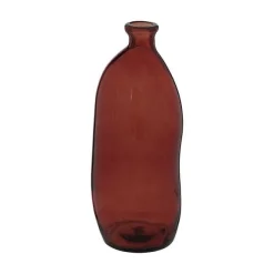Sale RETIF Vase Bouteille En Verre Recycl Rouge Ambre 13Xh 35Cm