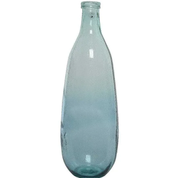 Sale RETIF Vase En Verre Bleu Recycl 25X75Cm