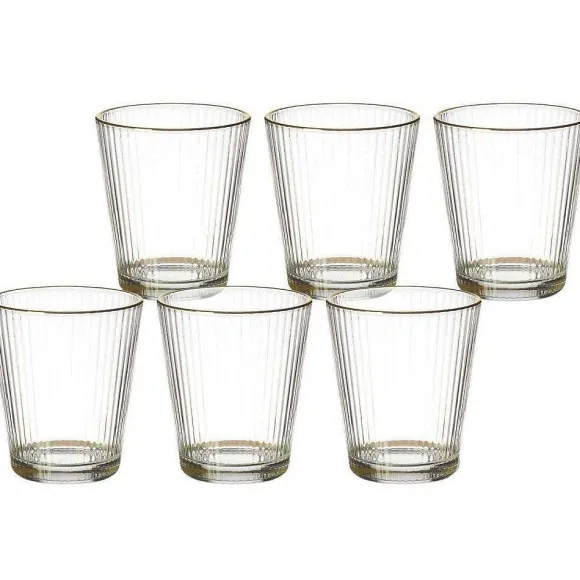 Best RETIF Verres Stri S Liser Dor (Lot De 6) 30 Cl