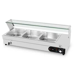 Cheap RETIF Vitrine Bain-Marie Avec Robinet Vidange 1000W 950X365X330Mm + Bacs Inclus
