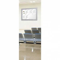 Clearance RETIF Vitrine Fond M Tal Magn Tique Double-Ouverture 18 A4