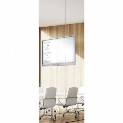 Shop RETIF Vitrine Midi Fond M Tal Magn Tique Portes Coulissantes Coins Carr S9 A4
