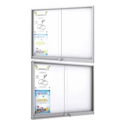 Shop RETIF Vitrine Midi Fond M Tal Magn Tique Portes Coulissantes Coins Carr S9 A4