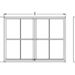 Outlet RETIF Vitrine Midi Fond M Tal Magn Tique Portes Coulissantes Coins Arrondis 9 A4