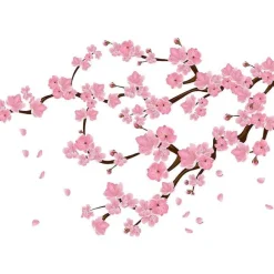 Best Sale RETIF Vitrophanie Branche De Cerisier En Fleurs - 94 X 135 Cm