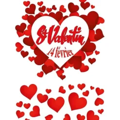 Store RETIF Vitrophanie C Ur St Valentin - 50 X 70 Cm
