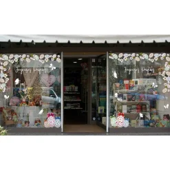 Cheap RETIF Vitrophanie Frises D' Ufs De P Ques Et Fleurs De Cerisier - 70 X 100 Cm
