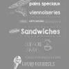 Best Sale RETIF Vitrophanie Mood Board Boulangerie P Tisserie - 70 X 100 Cm