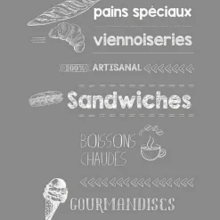 Best Sale RETIF Vitrophanie Mood Board Boulangerie P Tisserie - 70 X 100 Cm